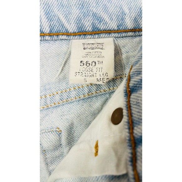 Vintage 90s Levis Jeans 25x28 Womens Levis 560 High Waisted Levis Jeans 25 VTG - Picture 14 of 16